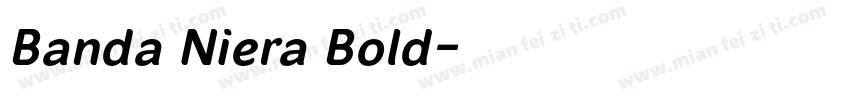 Banda Niera Bold字体转换